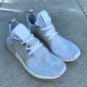 Adidas NMD XR1 in White & Pearl Grey | Women’s Adidas Sneakers